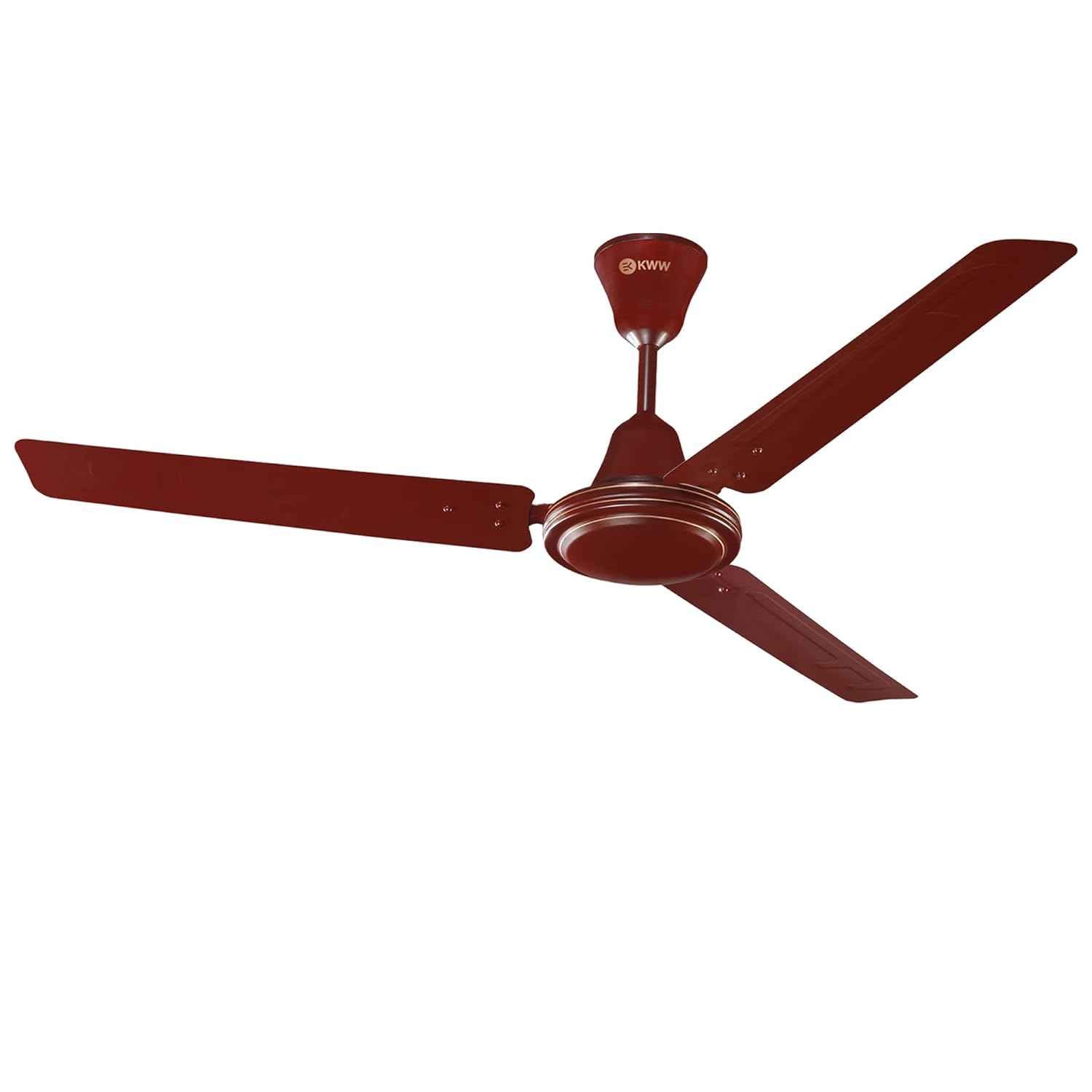 Kww Ceiling Fan Aircon 1200mm Brown