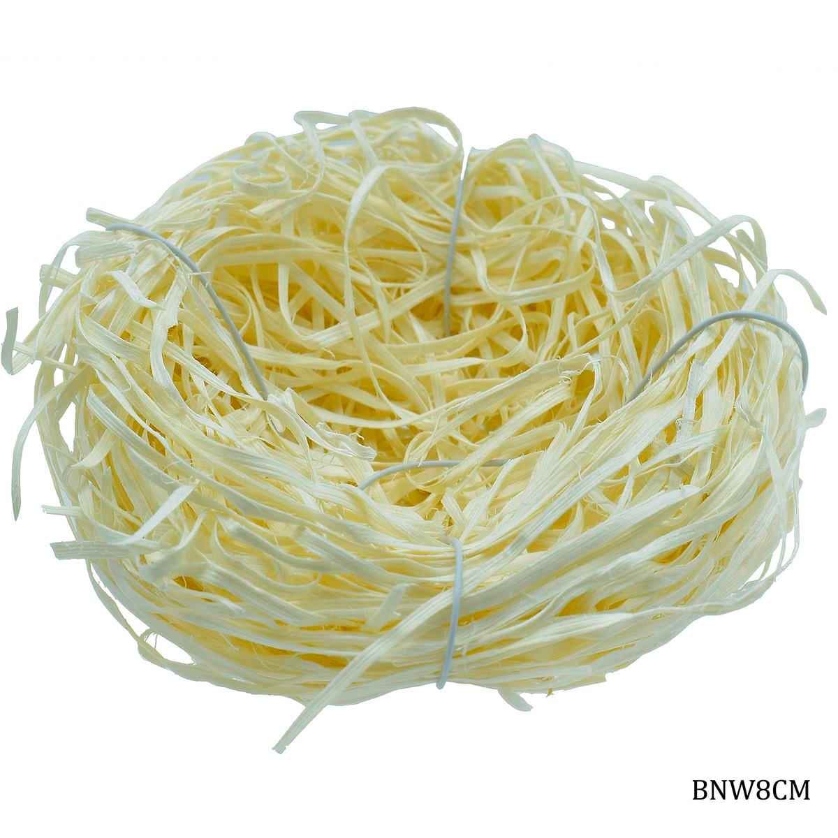 Bird Round Nest White Colour 8 cm