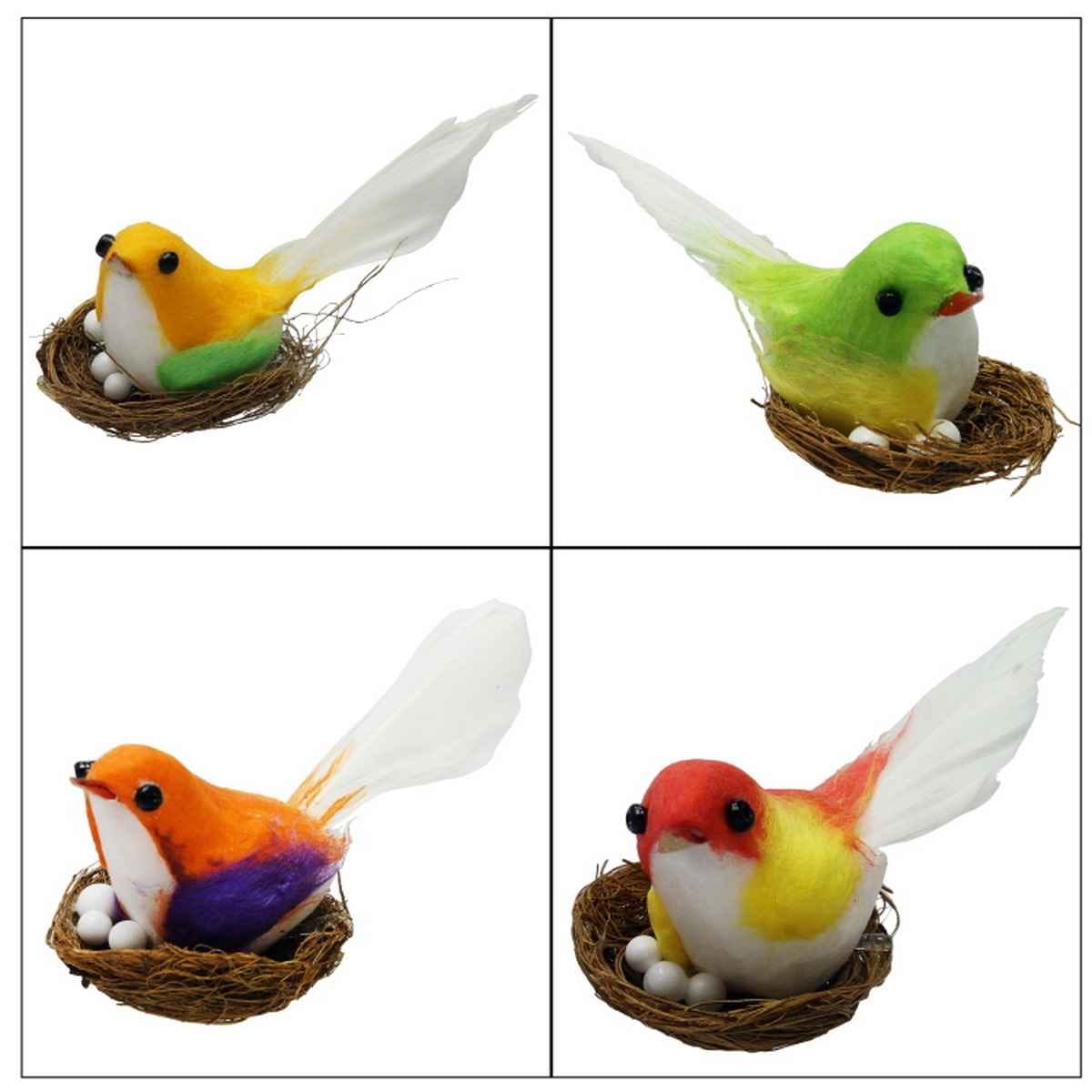 Craft Artificial Bird With Nest No 1 Small 7x2x3 cm CABWNX1