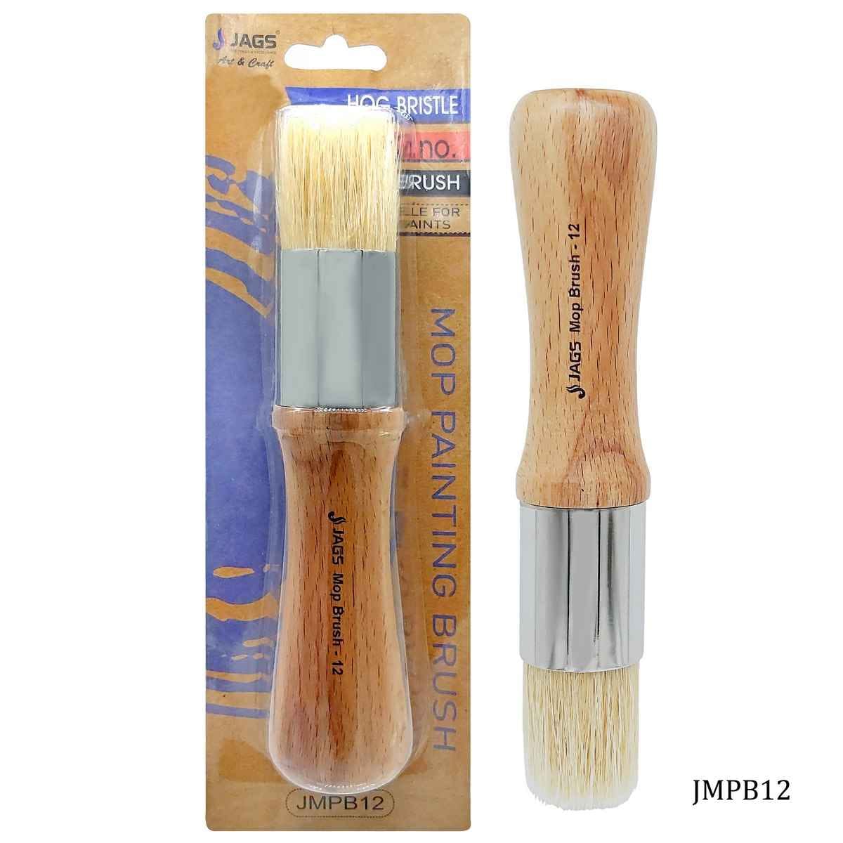 Mop Painting Brush Hog Bristle Size No.12 JMPB12
