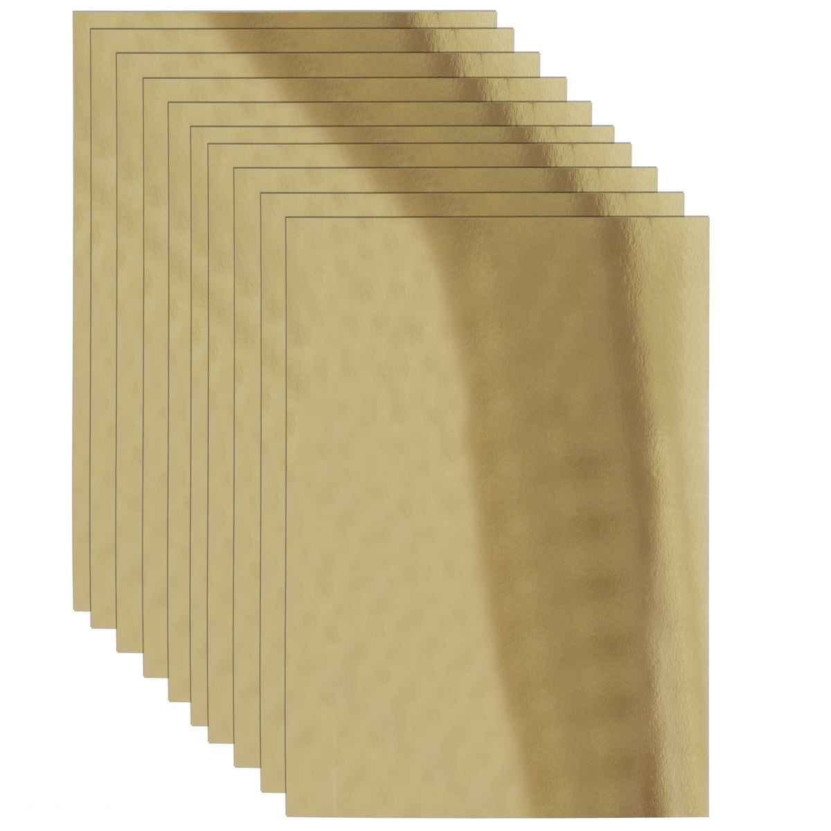 A4 Card Stock Paper Mirror 250Gsm Rose Gold 10 Sheets MPRG13