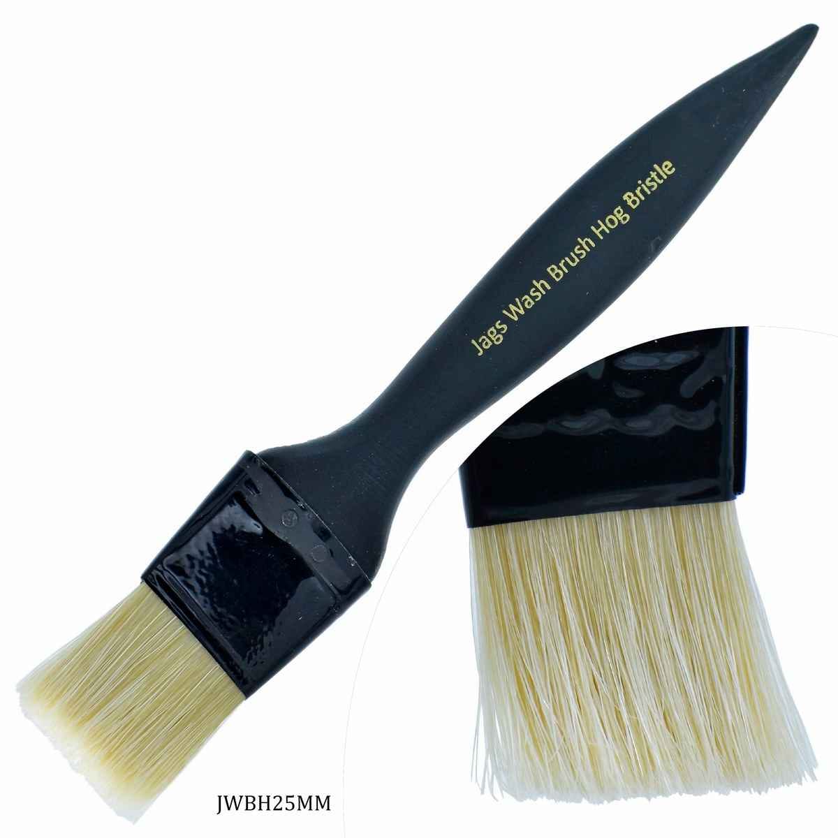 Wash Brush Hog Bristle Black Handle 25MM JWBH25MM