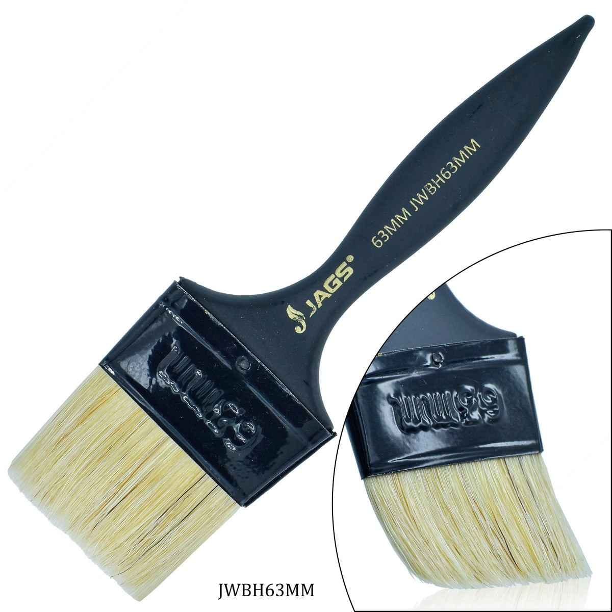 Wash Brush Hog Bristle Black Handle 63MM JWBH63MM