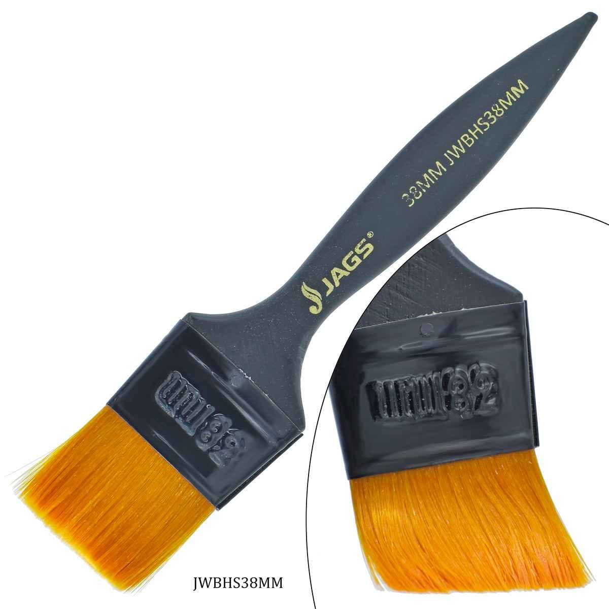 Wash Brush Synthetic Hair Black Handle 38MM JWBHS38MM