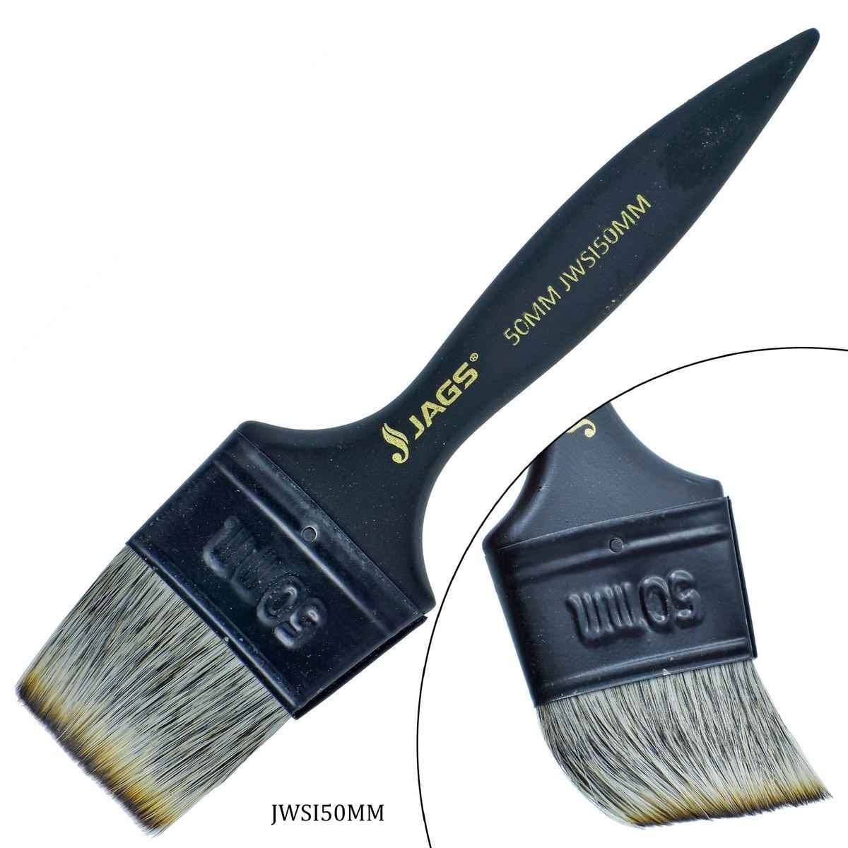 Wash Brush Synthetic Imitation Hair 50MM Black Handle JWSI50MM