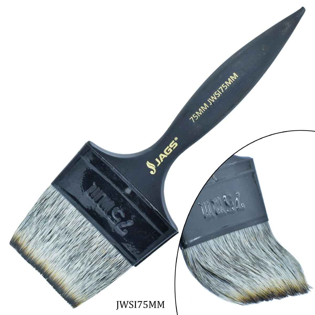 Wash Brush Synthetic Imitation Hair 75MM Black Handle JWSI75MM