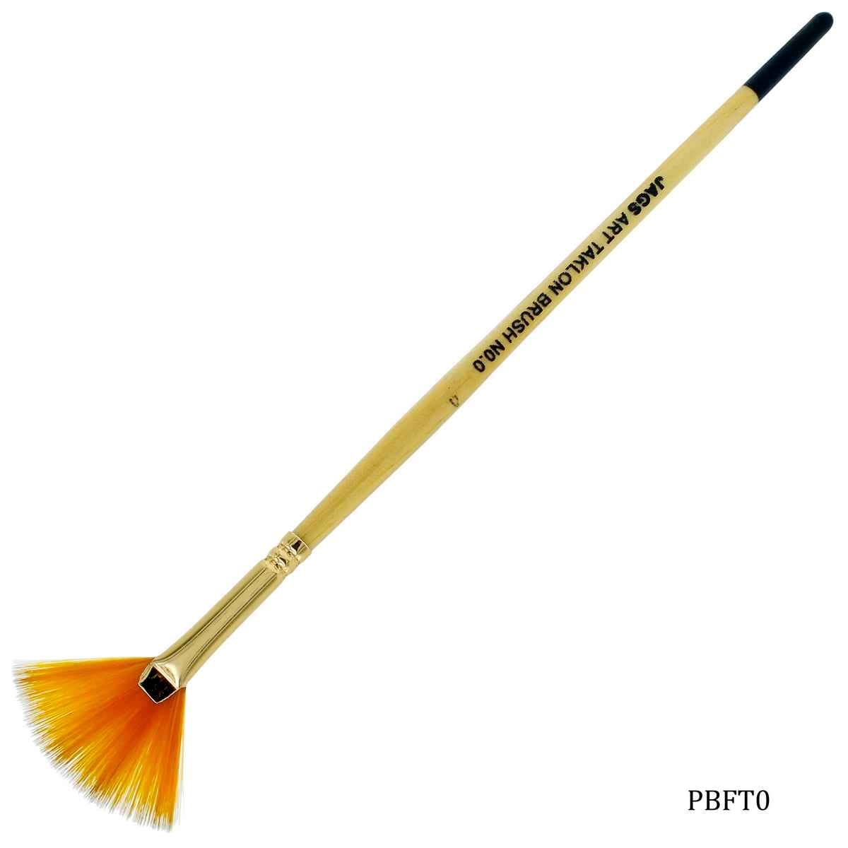 Painting Brush Fan Taklon Size 0 PBFT0