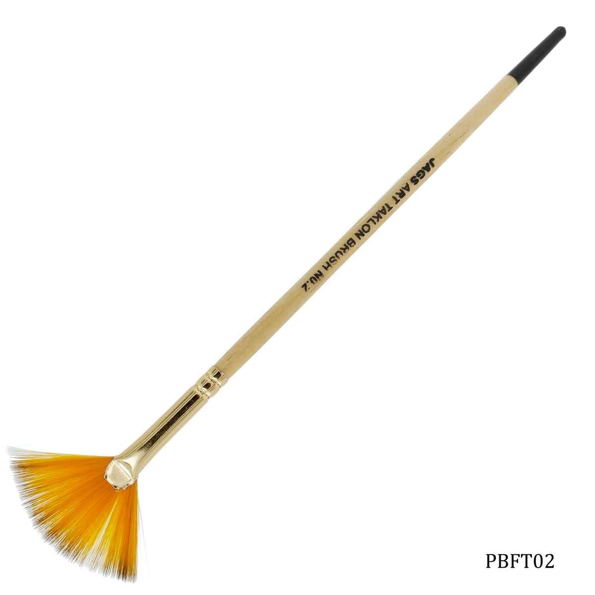 Painting Brush Fan Taklon Size 02 PBFT02