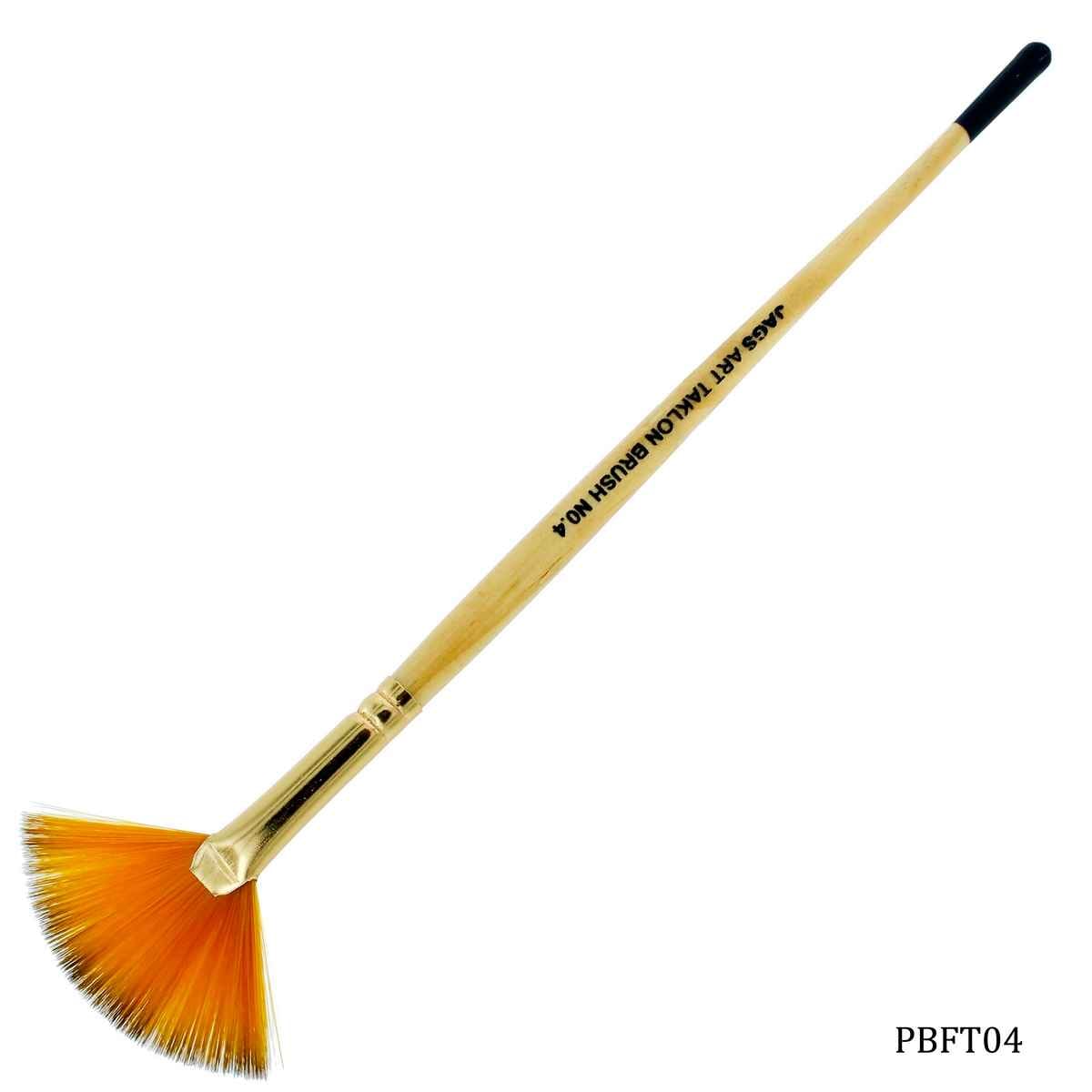 Painting Brush Fan Taklon Size 04 PBFT04