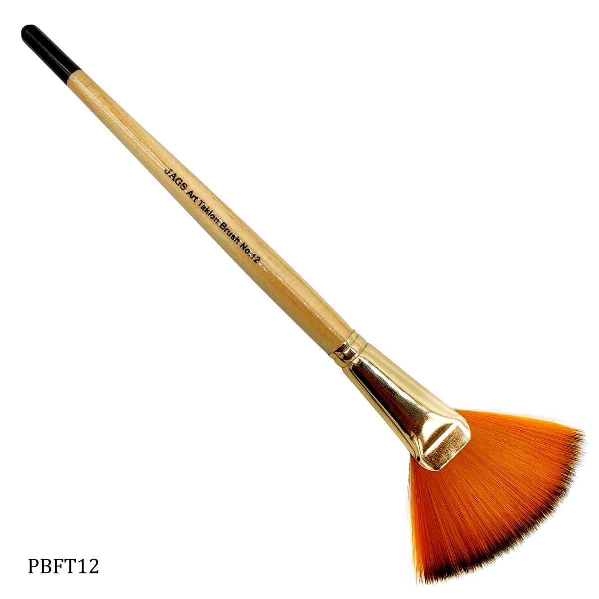Painting Brush Fan Taklon Size 12 PBFT12