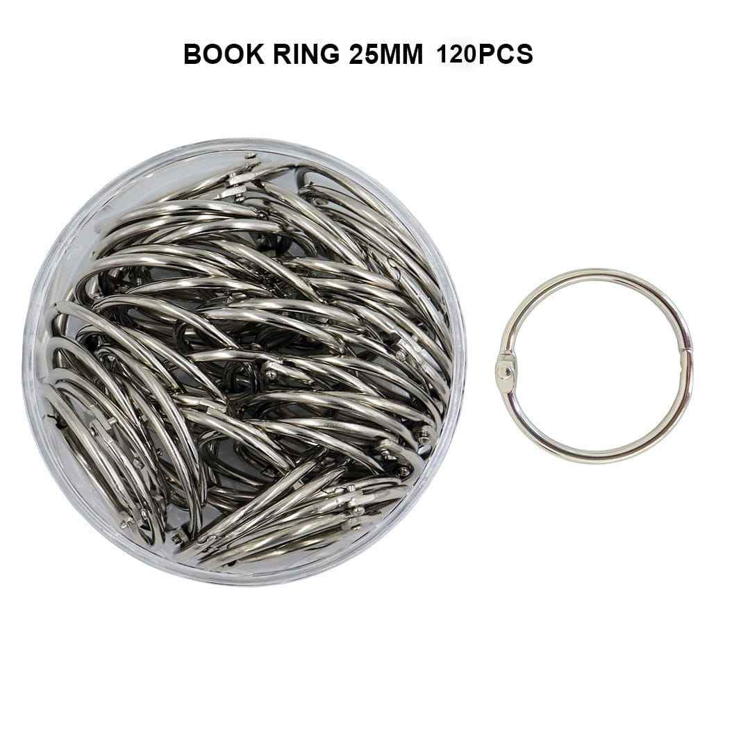Book Ring Binder Silver 25MM 120pcs RAW339
