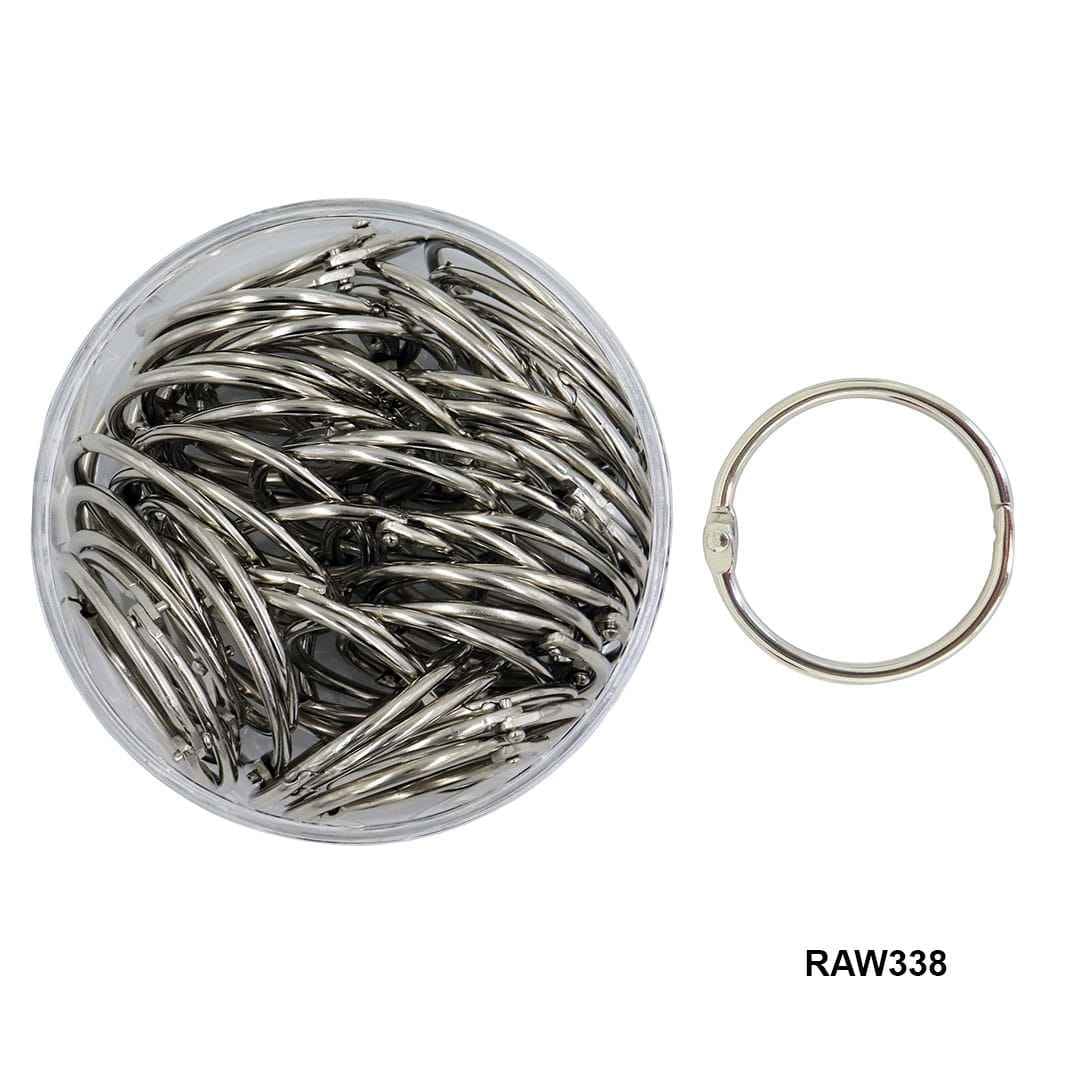 Book Ring Binder Silver 32MM 80pcs RAW338