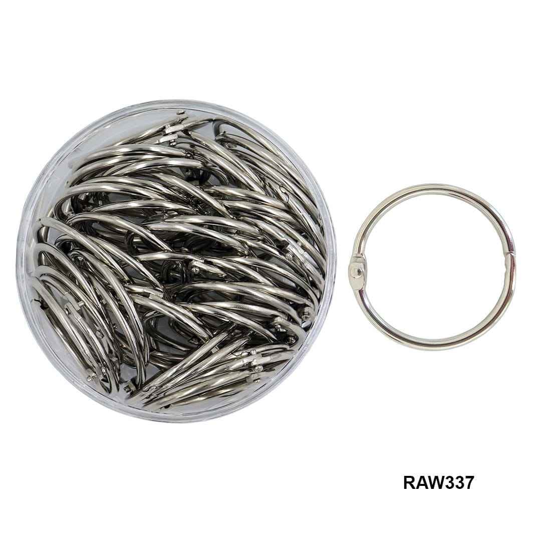 Book Ring Binder Silver 38MM 50pcs RAW337