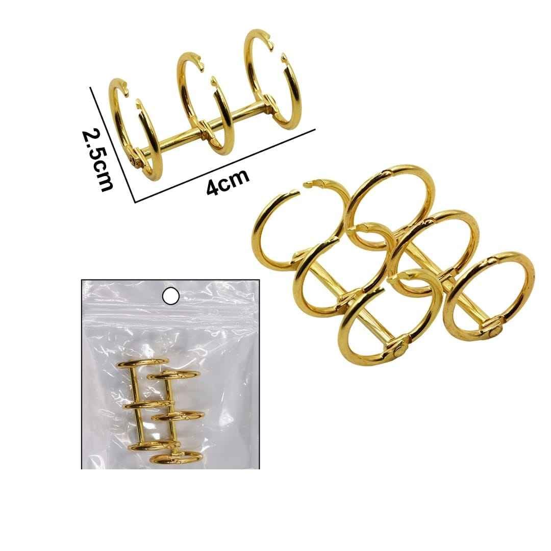 Book Ring Binder Gold 19MM 2pcs BIRG19MM