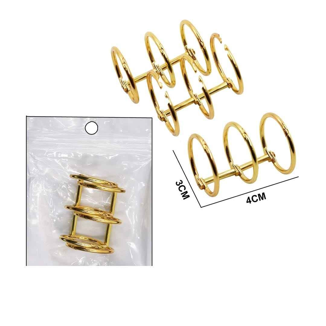 Book Ring Binder Gold 25MM 2pcs BIRG25MM