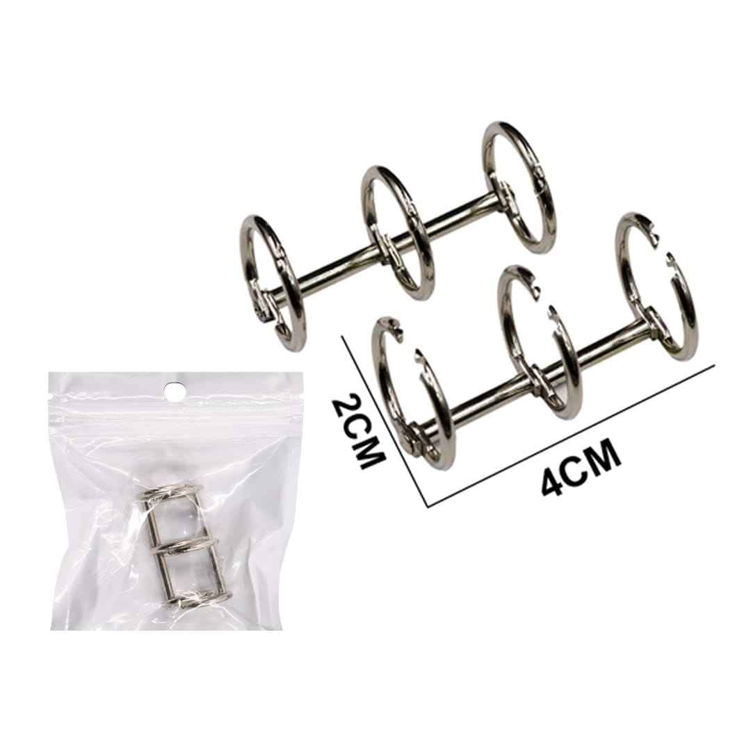 Book Ring Binder Silver 15MM 2pcs BIRS15MM