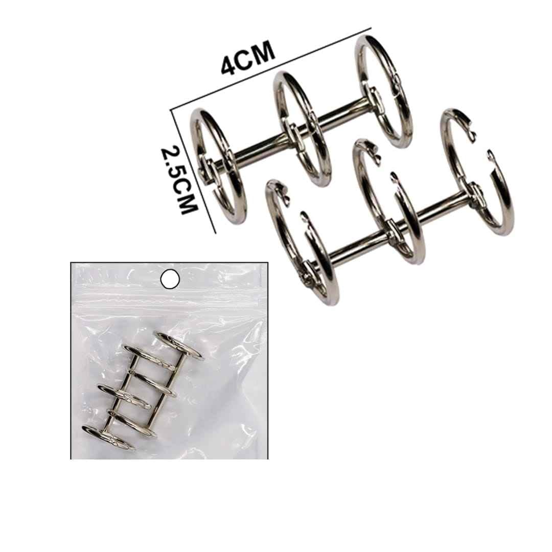 Book Ring Binder Silver 19MM 2pcs BIRS19MM