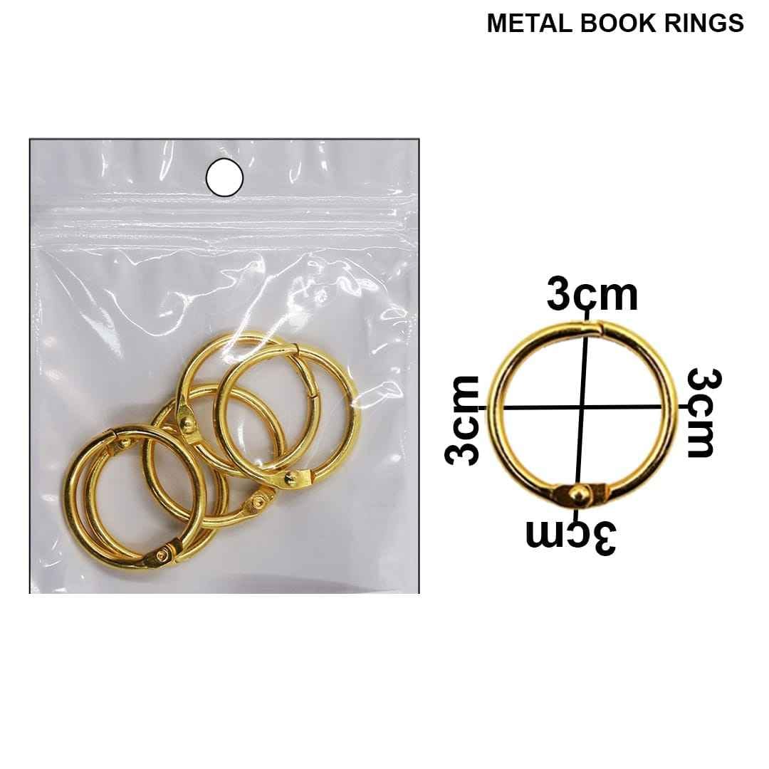 Book Ring Binder Gold 25MM 5 pcs BRG25MM