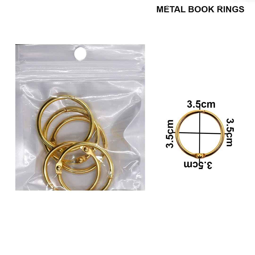 Book Ring Binder Gold 32MM 5 pcs BRG32MM