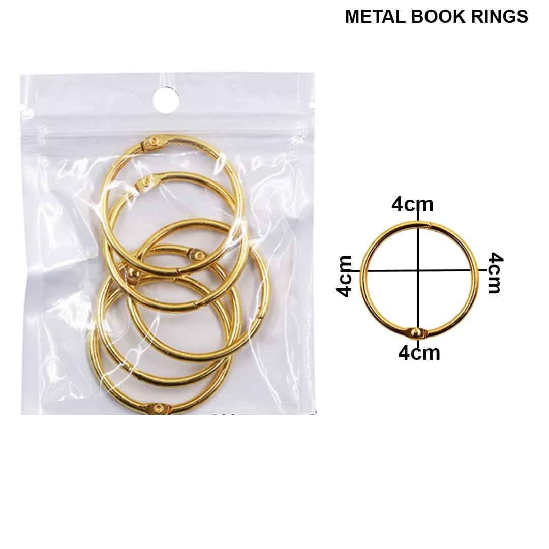 Book Ring Binder Gold 38MM 5 pcs BRG38MM
