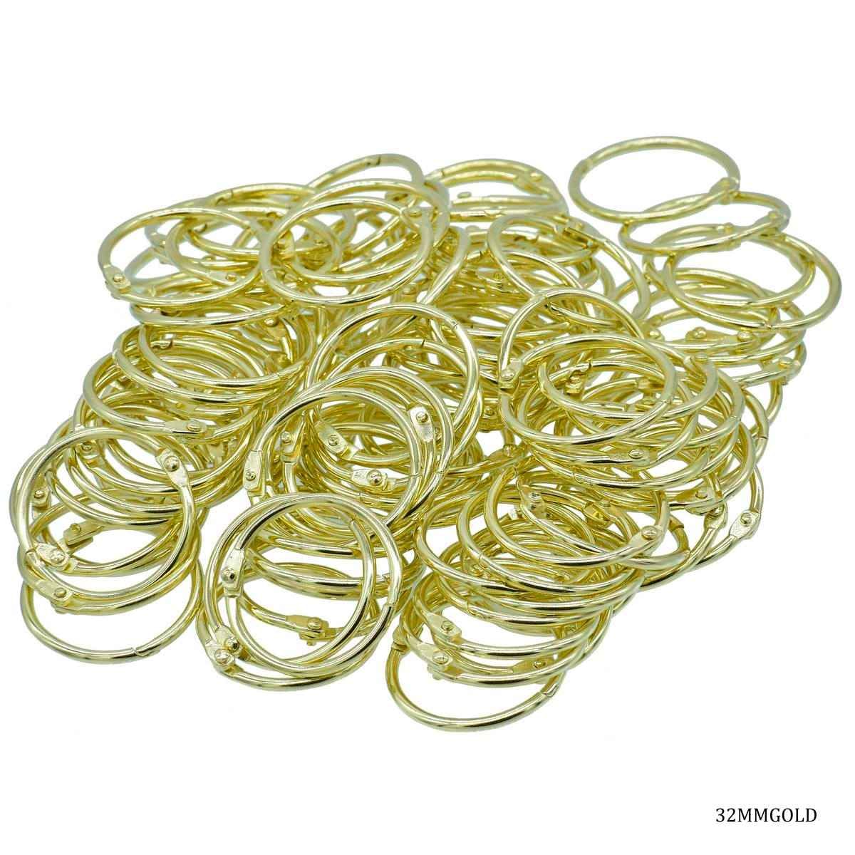 Book Ring Binder Golden 32MM 100 Pcs 32MMGOLD