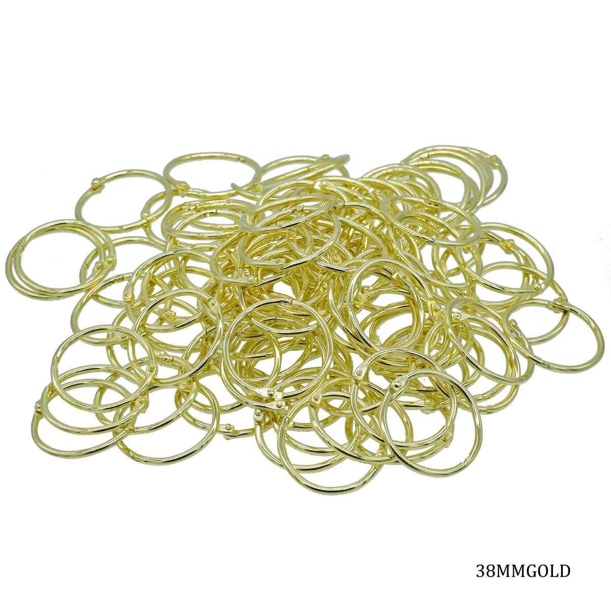 Book Ring Binder Golden 38MM 100 Pcs 38MMGOLD