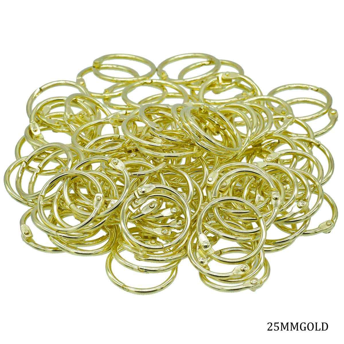 Book Ring Binder Golden 25MM 100 Pcs 25MMGOLD