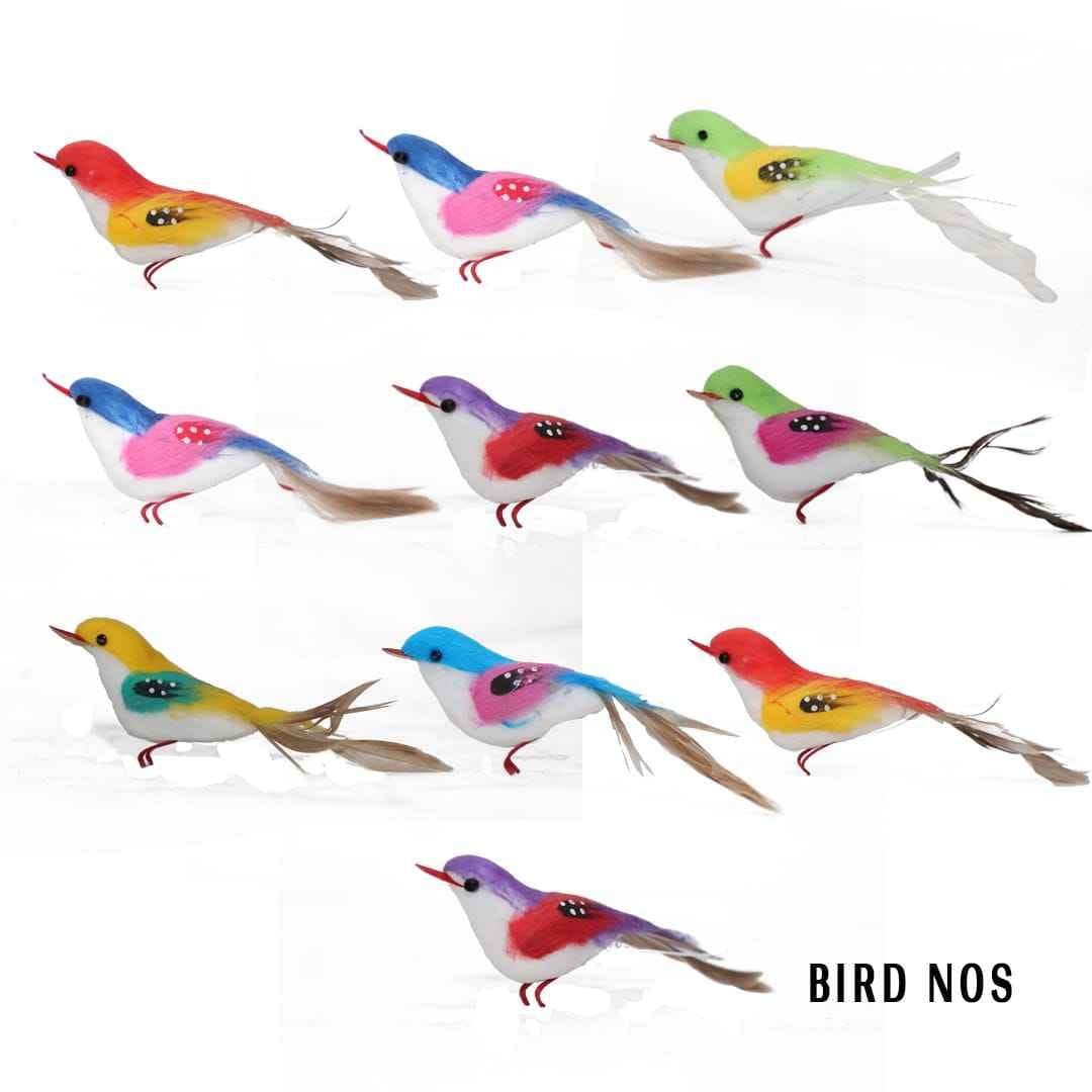 Craft Artificial Birds Without Magnet Size 3cmx6cm 1 pcs BIRDNOS