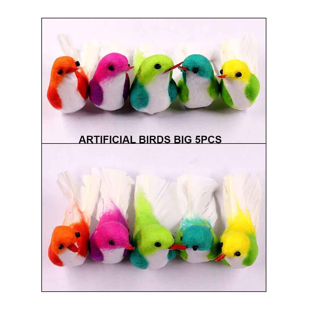 Craft Artificial Birds Without Magnet Size 5cmx2cm 5 pcs set BIRDB5