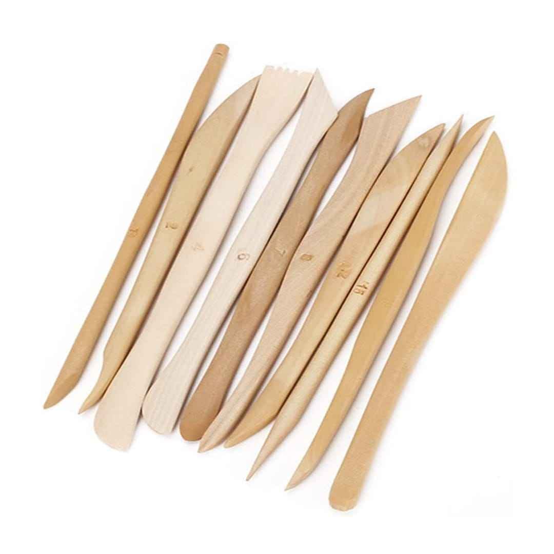 Ceramic Double Side Wooden Clay Tools 10 pcs Set RAW1587 E0027