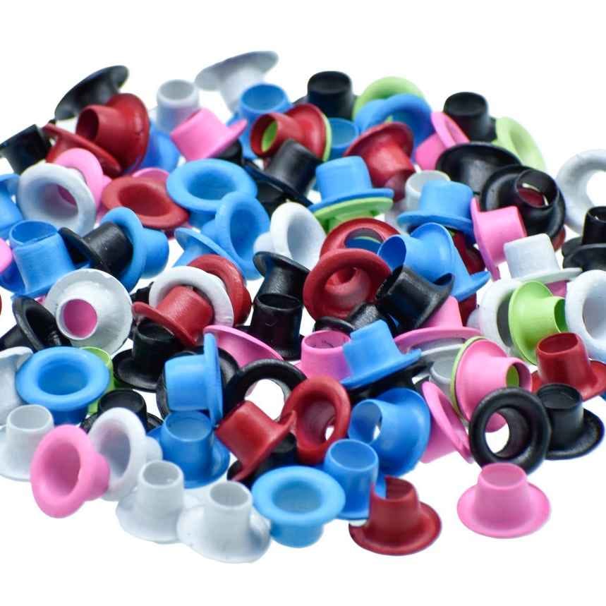 Assorted Coloured Round Eyelets Size OD 6MM, ID 3mm