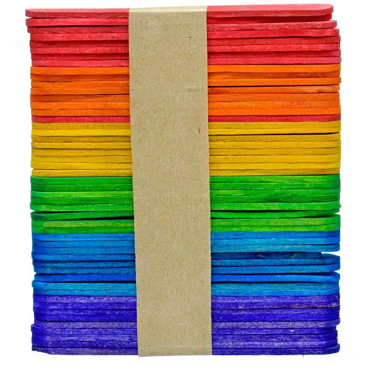 Craft Ice Cream Stick Mini Small Multi Colour 93MM FSCQC93MM