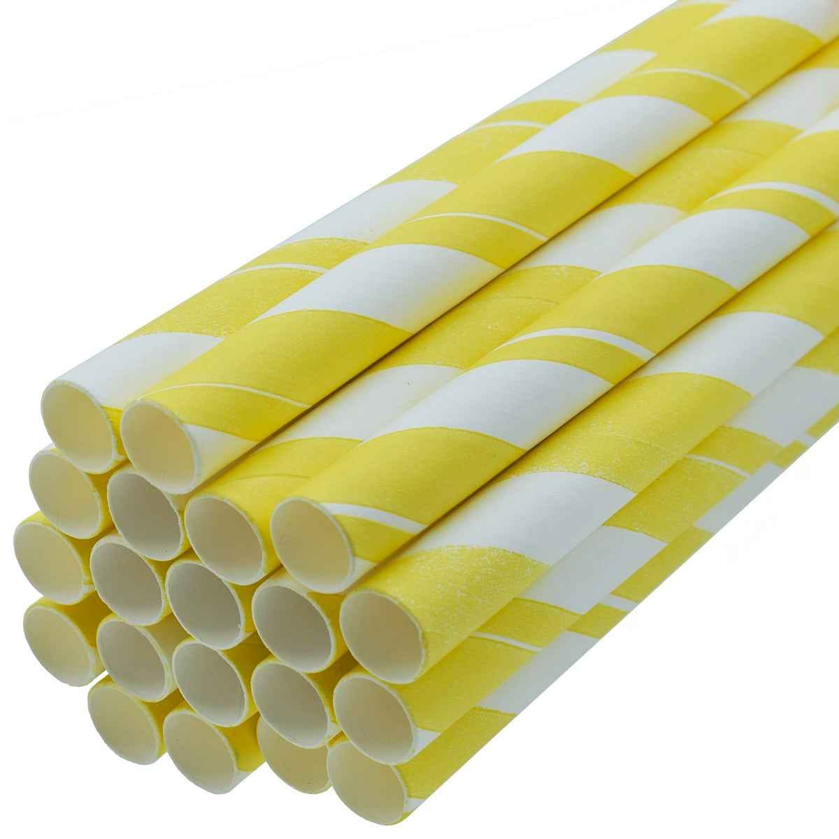 Colourful Decorative Pipe 20 pcs Paper Straw Size 10MM JPS10MM