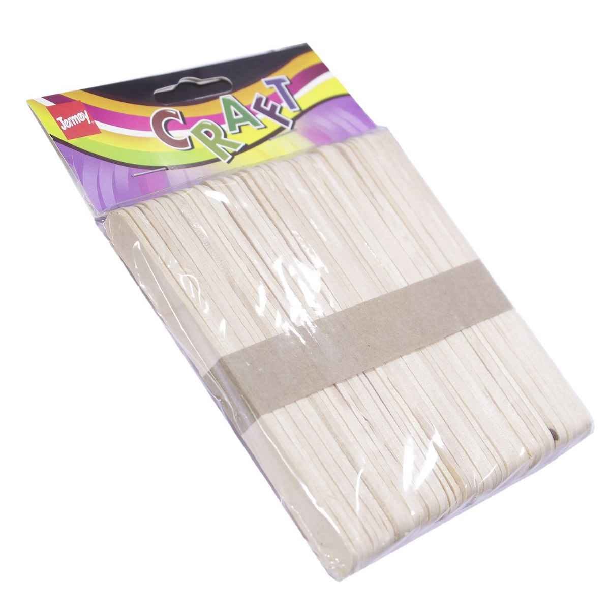 Craft Ice Cream Stick Small 50 Natural Colour Size 4.5 Inch FS-WES