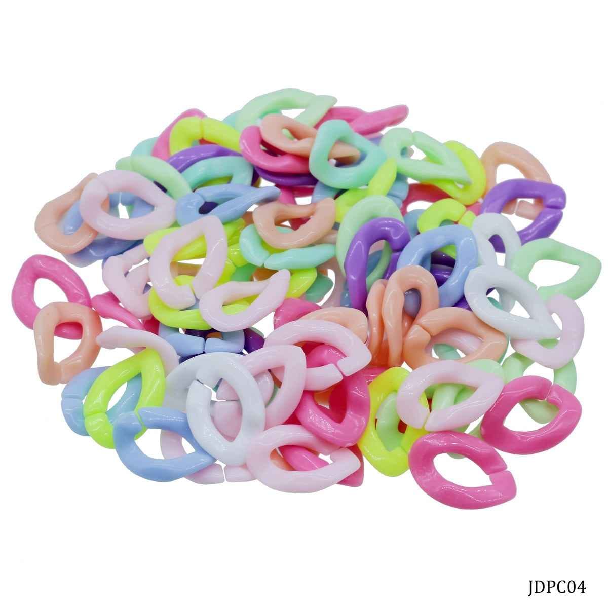 DIY C-Clip Plastic Chain 11X17MM Small Pack of 95 Pcs JDPC04