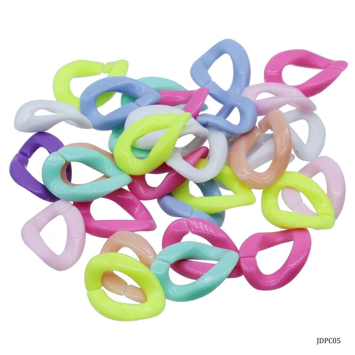 DIY C-Clip Plastic Chain 17X23MM Medium Pack of 30 Pcs JDPC05