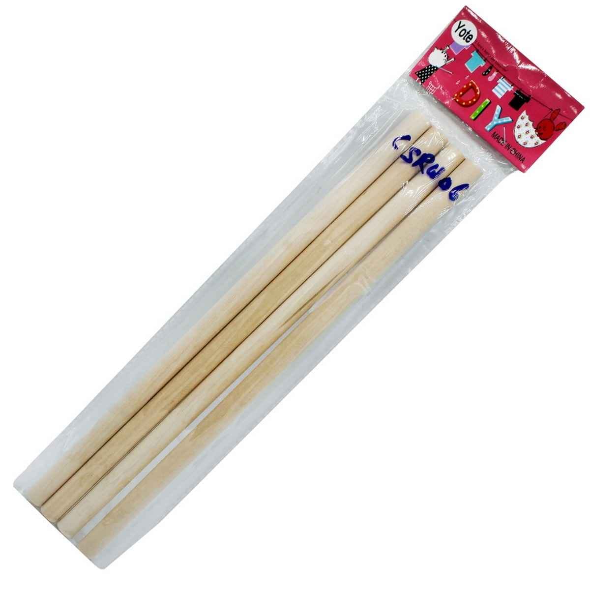 Craft Stick Round 12 Inch 4 Pcs 12mm Thick CSRW06