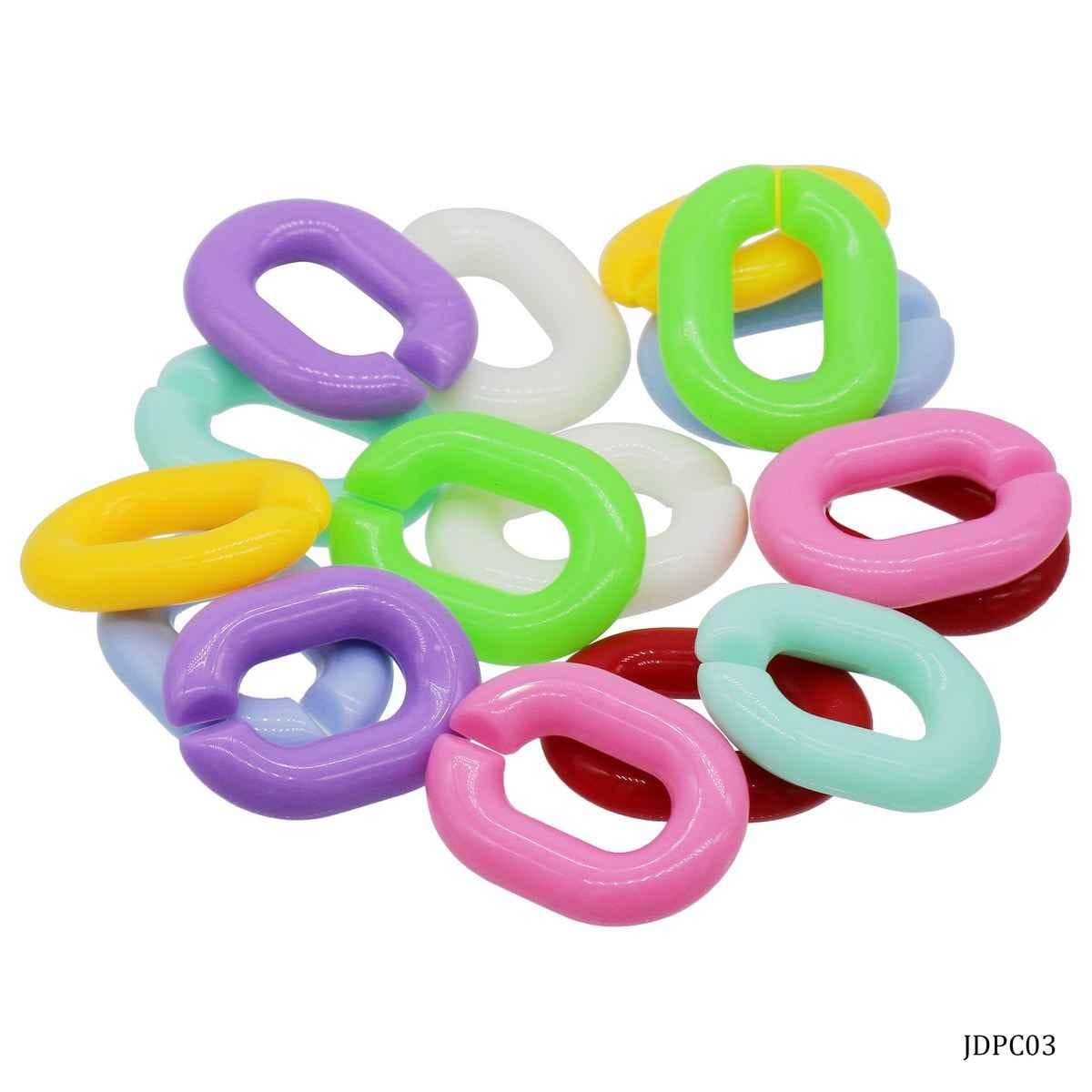 DIY C-Clip Plastic Chain Link 18X24MM Big Pack of 15 Pcs JDPC03