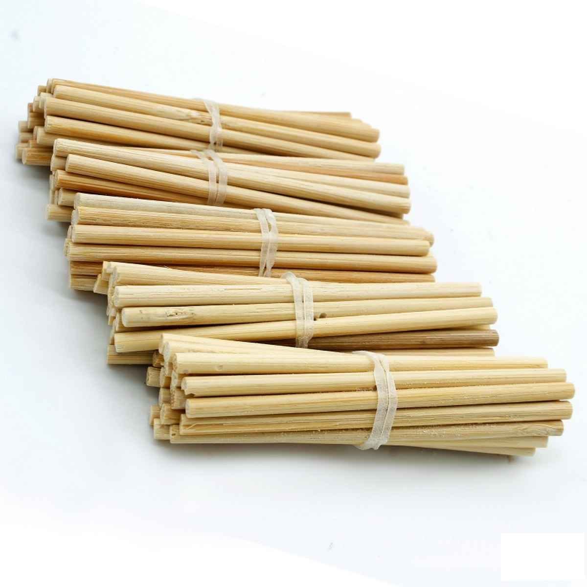 Craft Wooden Stick Round Natural 3.5inch 100pcs B35
