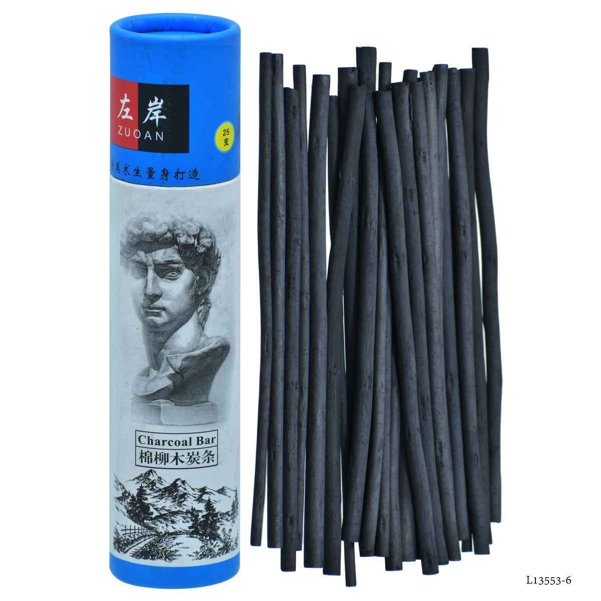 Charcoal Bar 135MM Long 3-6MM Thick 25Pcs L13553-6