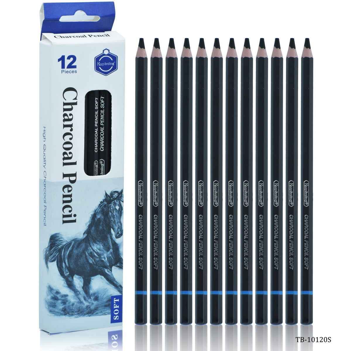 Sketching Charcoal Pencils 12 Pieces TB-10120S