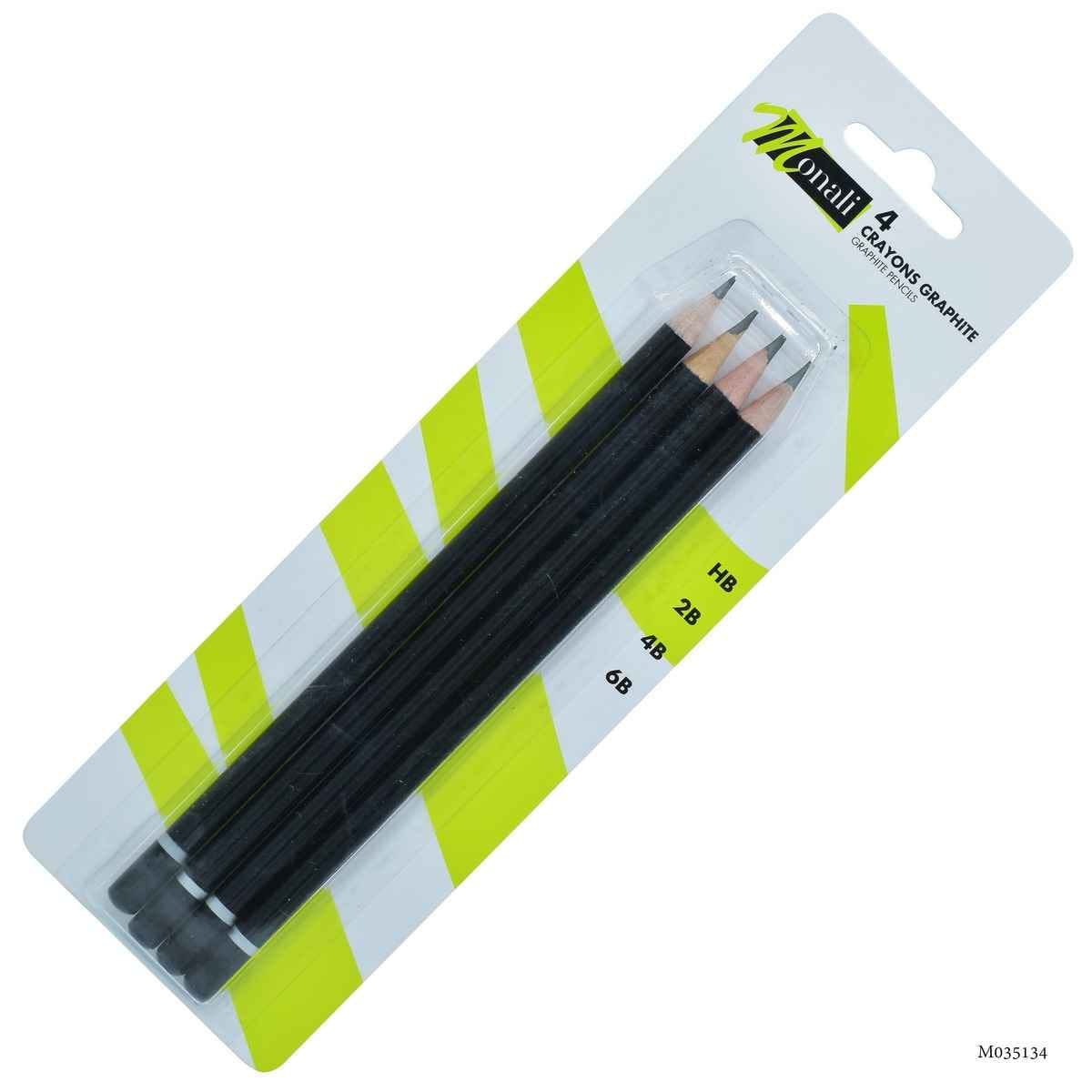 Sketching Pencil 4 Pcs Set Crayons Graphite M035134