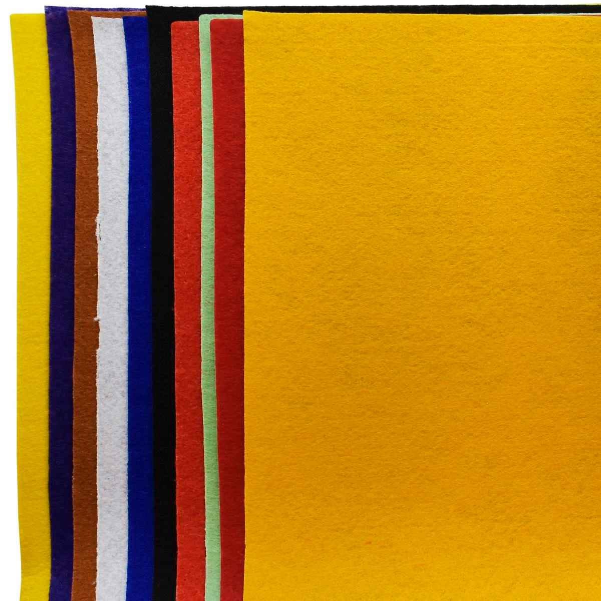 A3 Nonwoven Felt Paper Sheet 10pcs Multi Color A3FELT-MC