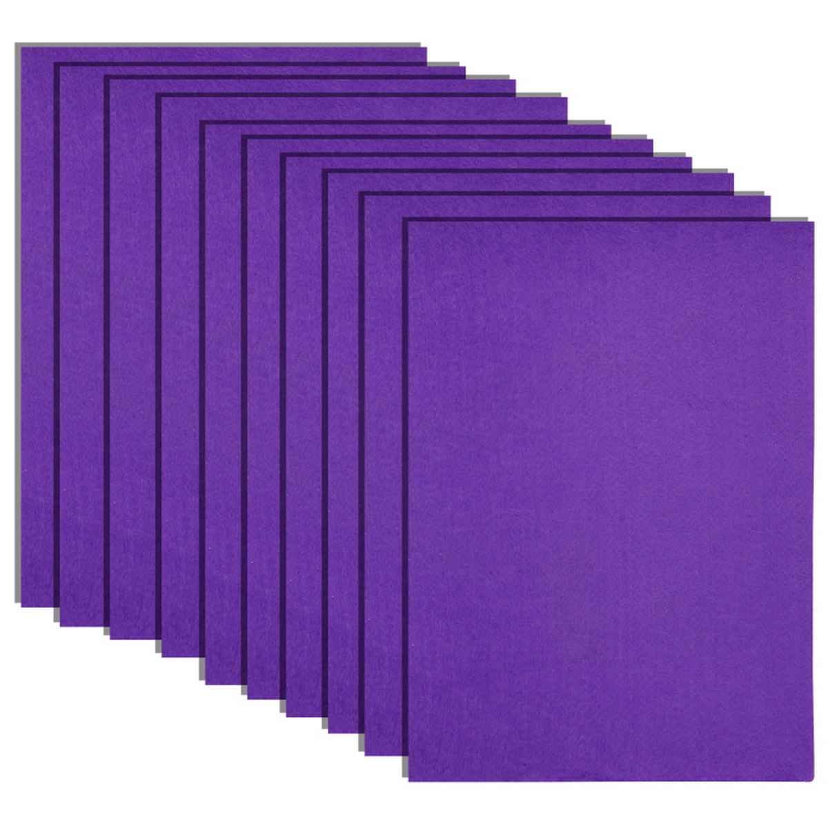 A4 Nonwoven Felt Sheet Violet Colour 10 Sheets ANFSBI40