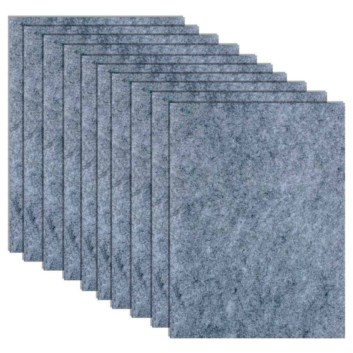 A4 Nonwoven Felt Sheet Light Grey Colour 10 Sheets ANFSLG121