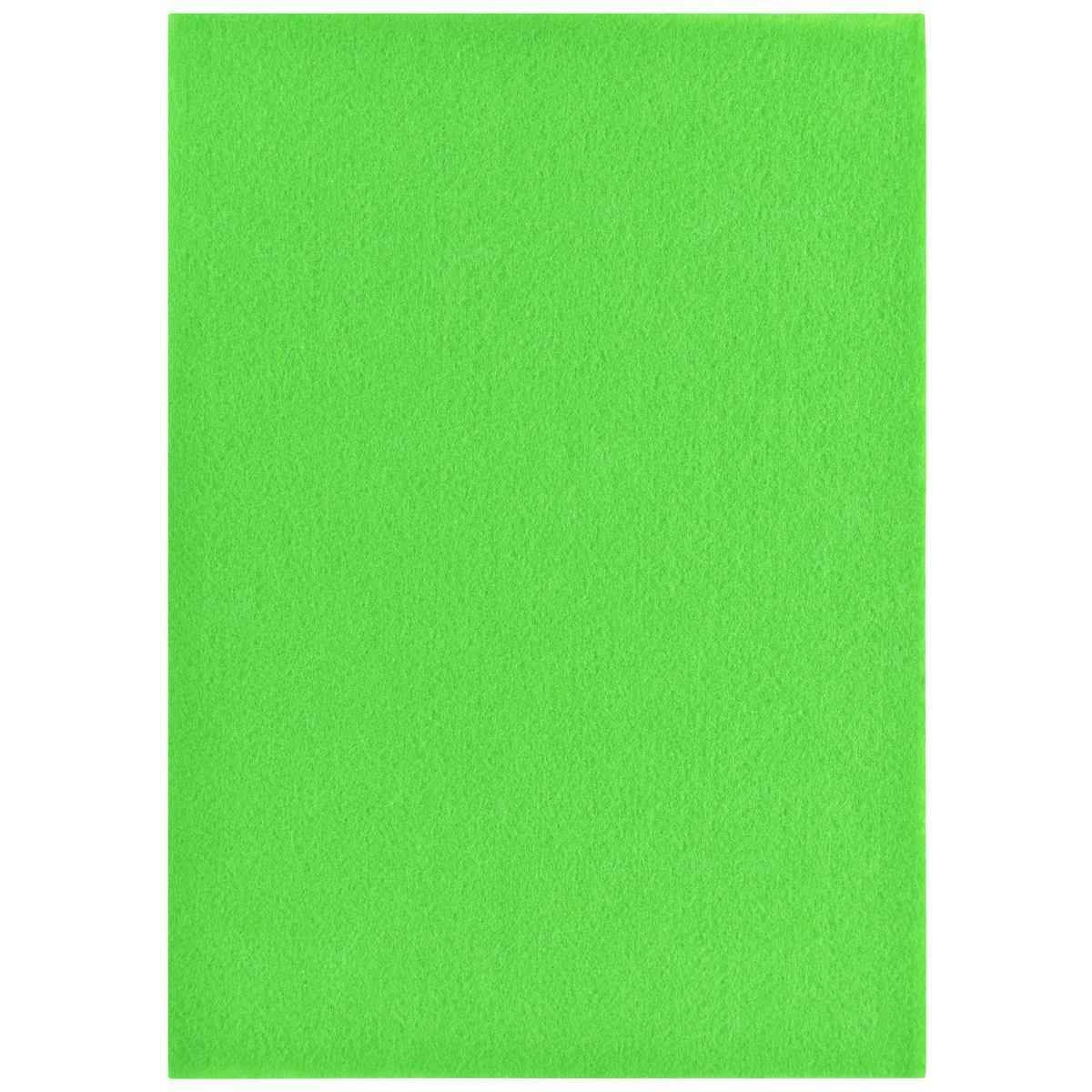 A4 Nonwoven Felt Sheet Light Green Colour 10 Sheets A4LGN102