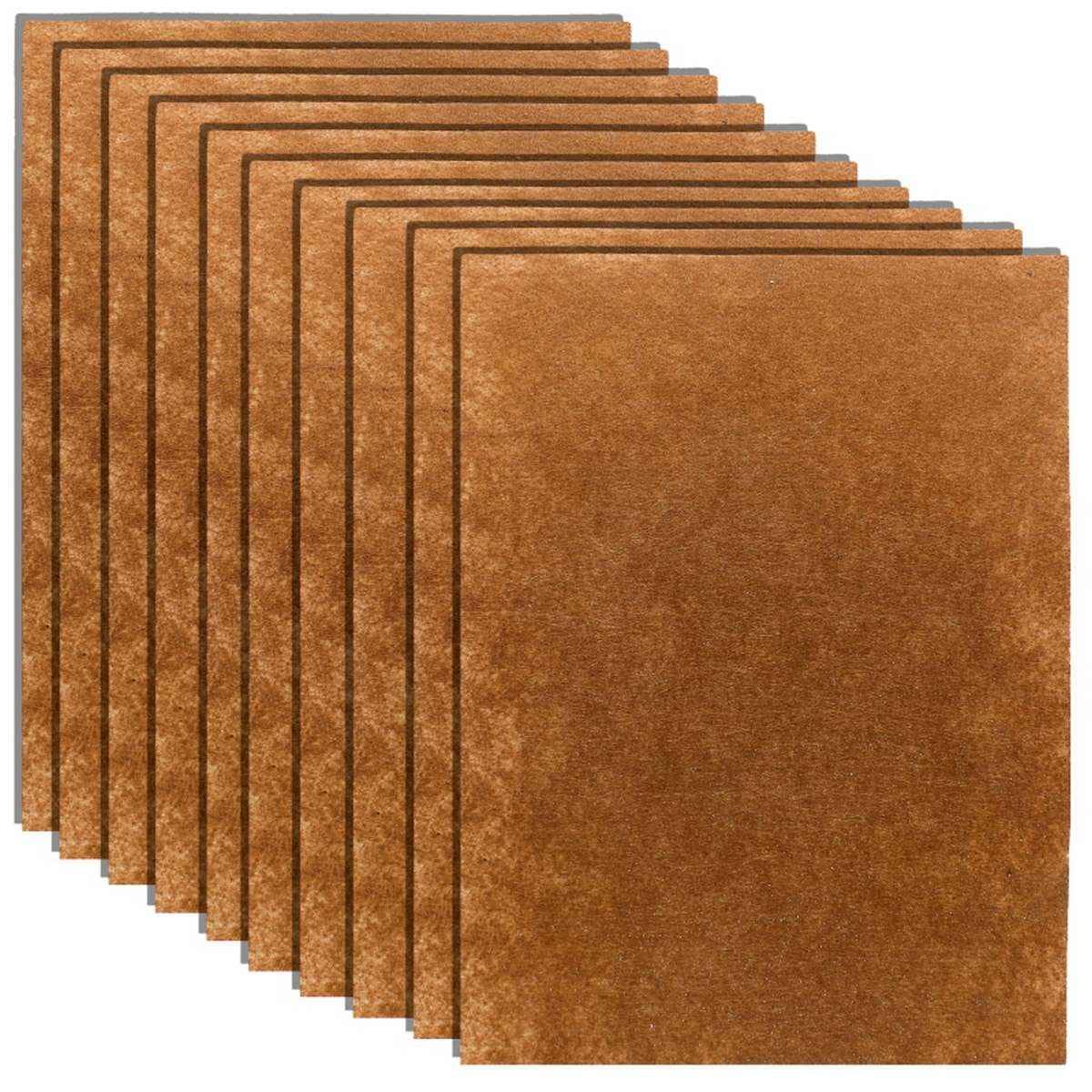 A4 Nonwoven Felt Sheet Light Brown Colour 10 Sheets ANFSCE108