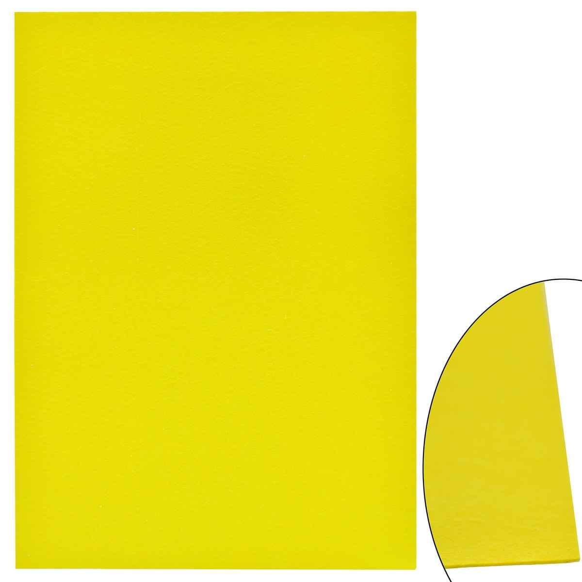 A4 Nonwoven Felt Sheet 3 MM 1 Pcs Yellow Colour A4NF3MM-4