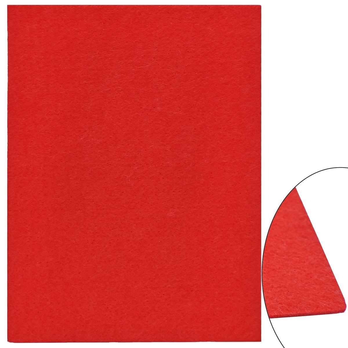 A4 Nonwoven Felt Sheet 3 MM 1 Pcs Red Colour A4NF3MM-3