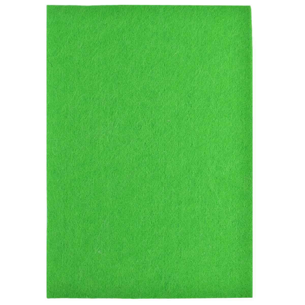 A4 Nonwoven Felt Sheet 3 MM 1 Pcs Green Colour A4NF3MM10